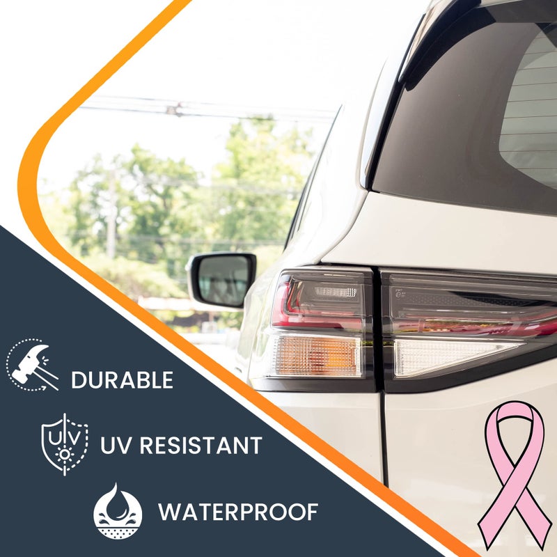 Magnet Me Up Support Breast Cancer Awareness Month, Pink Ribbon Magnet Decal, 3.5x7 Inches, Heavy Duty Automotive Magnet for Car Truck SUV, Any Magnetic Surface, Great Gift Idea, Crafted in USA - Image 4